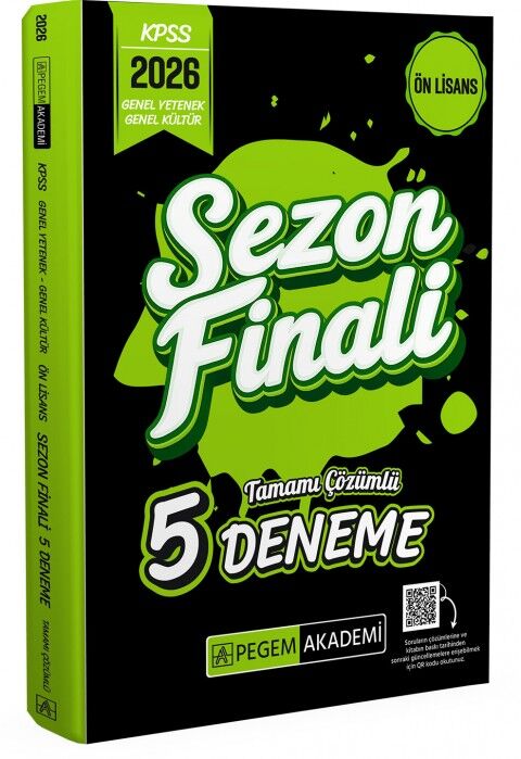 2026 KPSS Ön Lisans Genel Yetenek Genel Kültür Sezon Finali Tamamı Çözümlü 5 Deneme