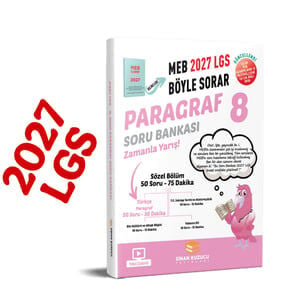 8. Sınıf 2027 Lgs Meb Böyle Sorar PARAGRAF Soru Bankası Video Çözümlü
