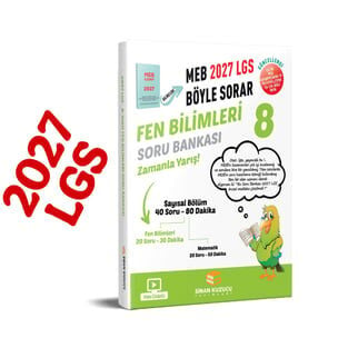 8. Sınıf 2027 Lgs Meb Böyle Sorar FEN BİLİMLERİ Soru Bankası Video Çözümlü