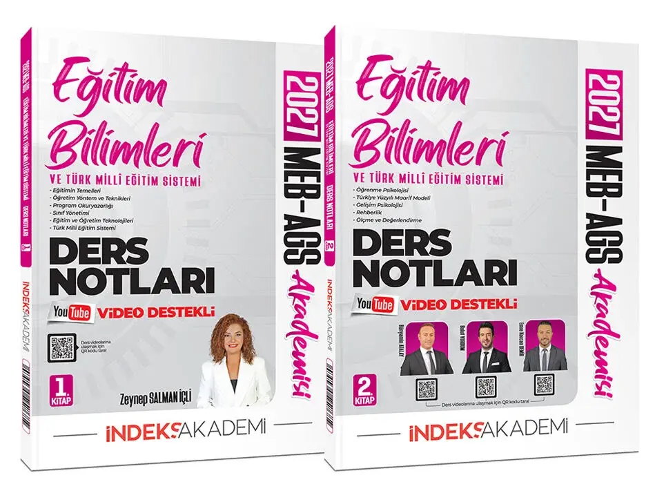 İndeks Akademi 2027 MEB AGS Eğitim Bilimleri Video Ders Notları