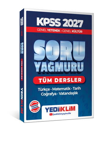 Yediiklim Yayınları 2027 KPSS Tüm Dersler Soru Yağmuru