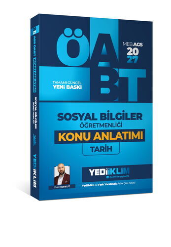 Yediiklim Yayınları 2027 MEB AGS ÖABT Sosyal Bilgiler Öğretmenliği Tarih Konu Anlatımı