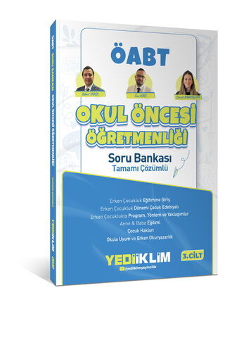 Yediiklim Yayınları 2027 MEB AGS ÖABT Okul Öncesi Öğretmenliği Tamamı Çözümlü Soru Bankası – Cilt 3
