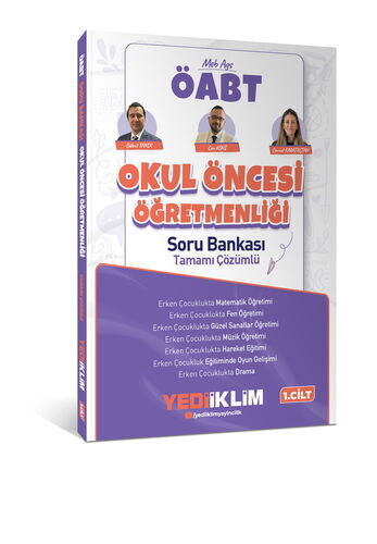 Yediiklim Yayınları 2027 MEB AGS ÖABT Okul Öncesi Öğretmenliği Tamamı Çözümlü Soru Bankası – Cilt 1