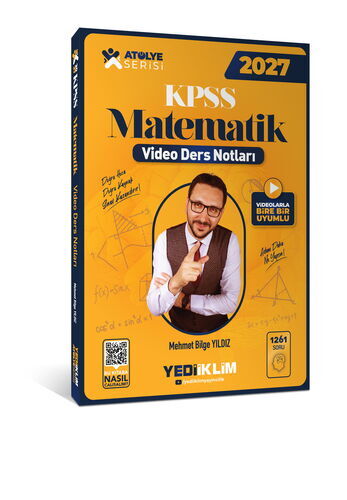 Yediiklim Yayınları 2027 KPSS Atölye Serisi Genel Yetenek Matematik Video Ders Notları