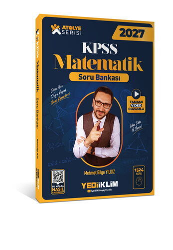 Yediiklim Yayınları 2027 KPSS Atölye Serisi Genel Yetenek Matematik Tamamı Video Çözümlü Soru Bankası