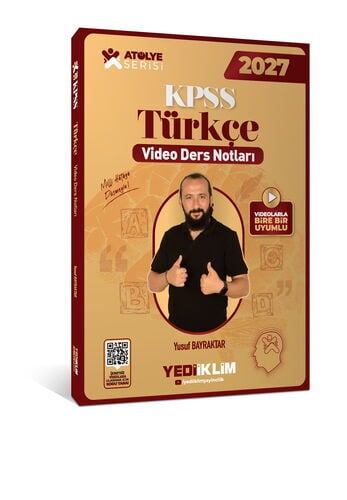 Yediiklim Yayınları 2027 KPSS Atölye Serisi Genel Yetenek Türkçe Video Ders Notları